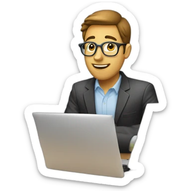 A coordinator searching for people to join his group sticker