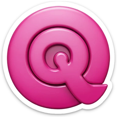 Pink 3d Pinterest logo
 sticker