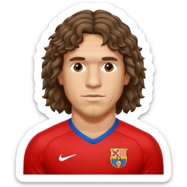 carles puyol football player sticker