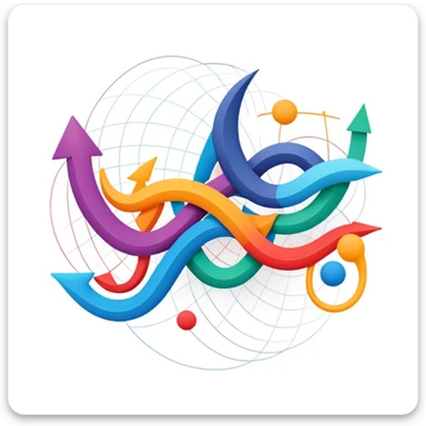Logistic map bifurcation diagram showing mathematical chaos sticker