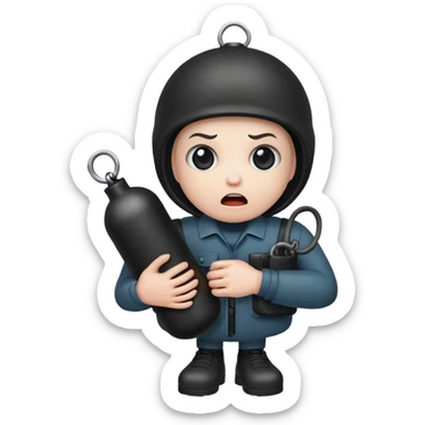 Bomb strapped to me sticker