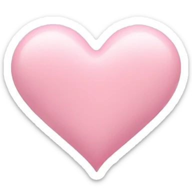 pastel pink heart sticker