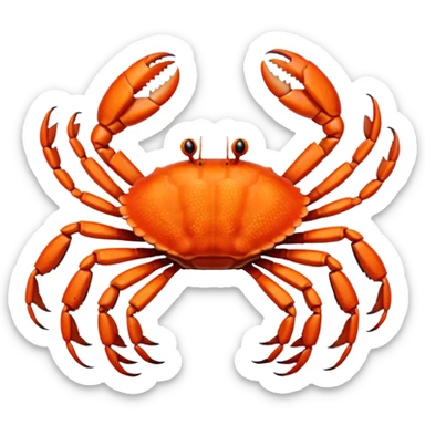 Eight legged crab sticker