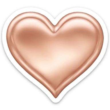 rose gold heart  sticker