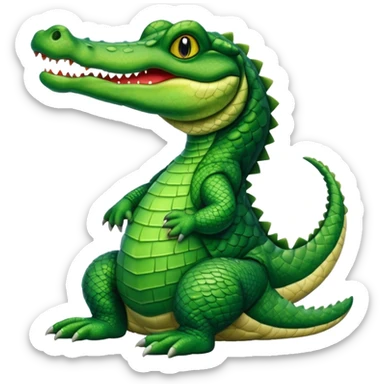 Aligator wearing muslim hat sticker