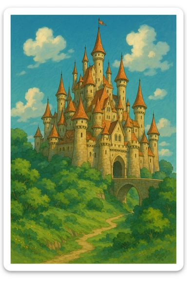 castle fairy tales sticker