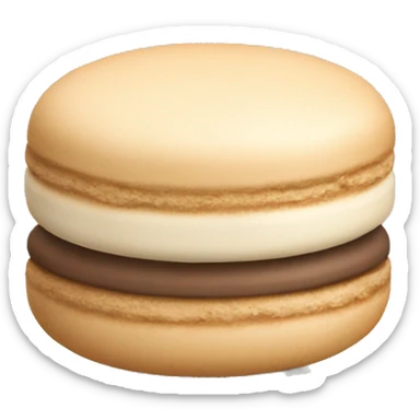 Beige macaroon sticker