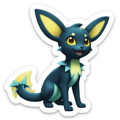Umbreon-Vaporeon full body sticker