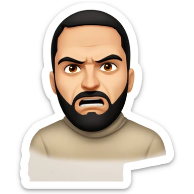 Terrorist angry sticker