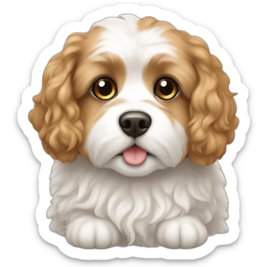 fat cavachon sticker