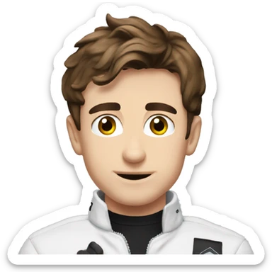 Charles Leclerc saying “I am stupid” sticker