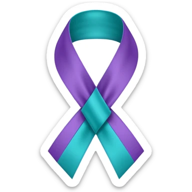 papillary thyroid cancer ribbon  sticker