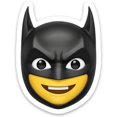 Batman themed emoji sticker