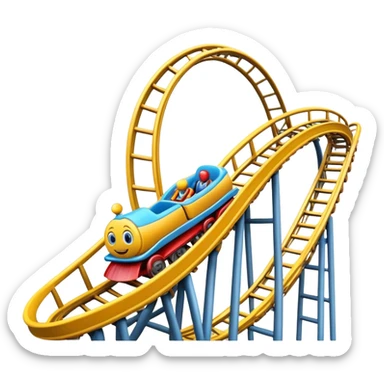 Roller coaster  sticker