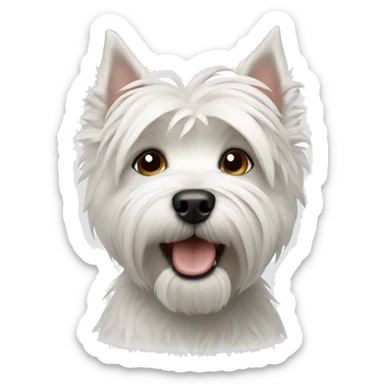 Dog-west highland terrier sticker