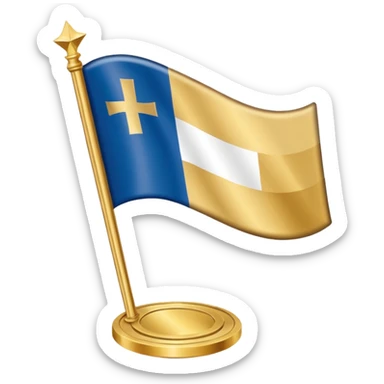 simple flag emoji following the theme of "chronos" and gods of olympus sticker