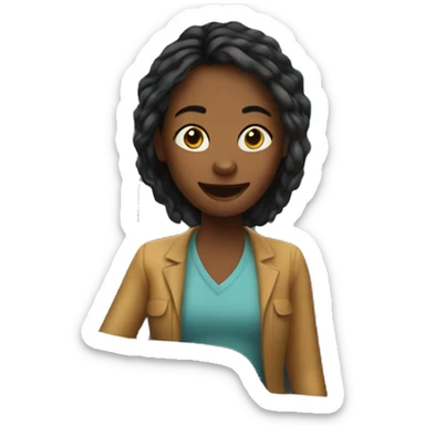 girl in car interior sticker