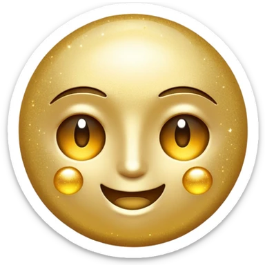 wink emoji with sparkling effects sticker