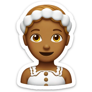 Gingerbread girl sticker