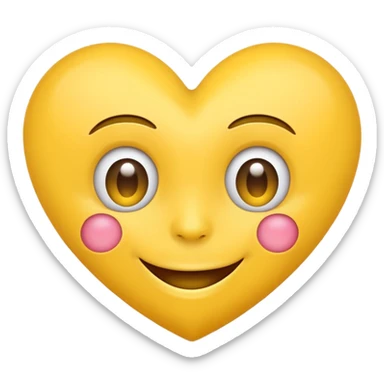heart eyes face emoji sticker