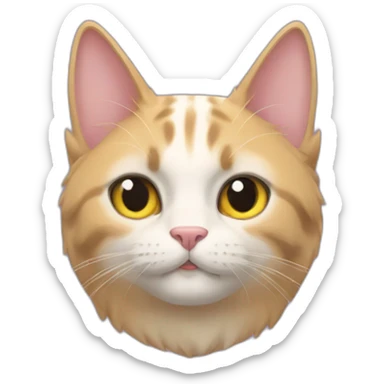 mr beast mixed with a cat sticker