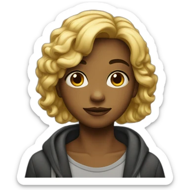 Adolescente noir sticker