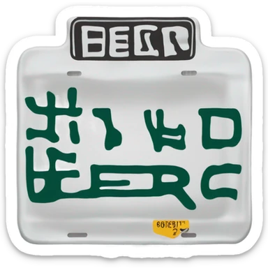 Texas license plate that says “peerCED” sticker