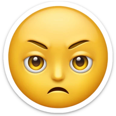 glare emoji, like not 😒 but like an actual glare  sticker