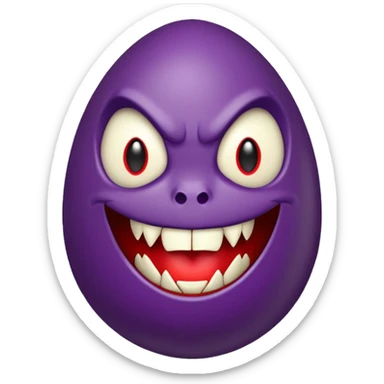 vampire easter egg cute sticker