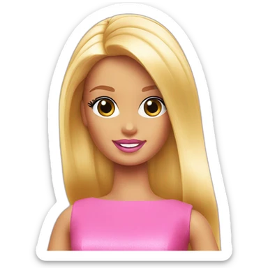 barbie b logo sticker