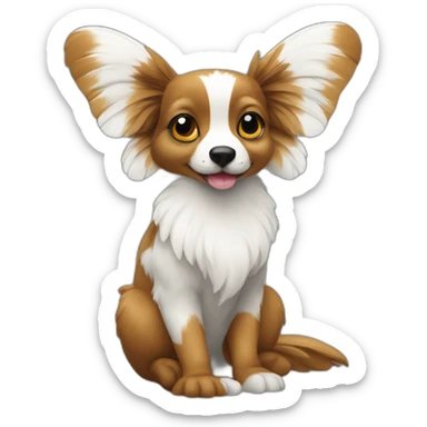 Un canard papillon sticker