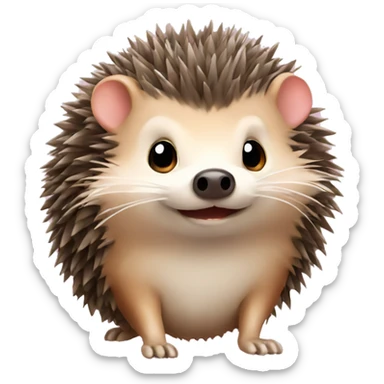 Hedgehog with a Bow sticker