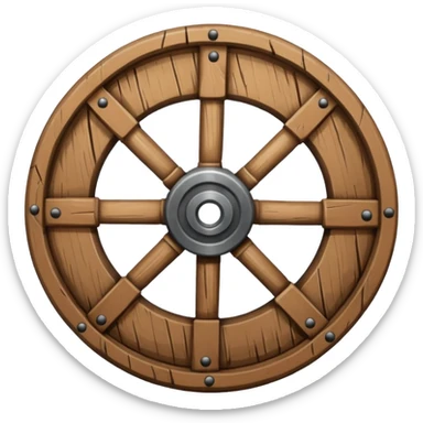the first wheel invented by humans sticker