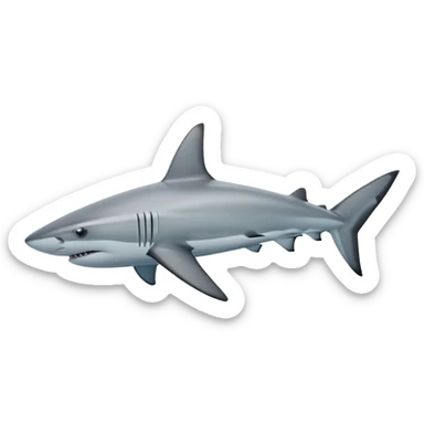 Hawaiian reef shark sticker