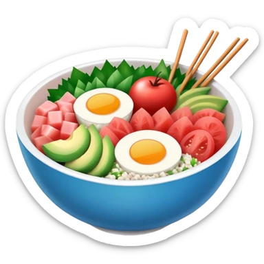 Poke bowl sticker