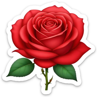 Rose the color of Persian red sticker