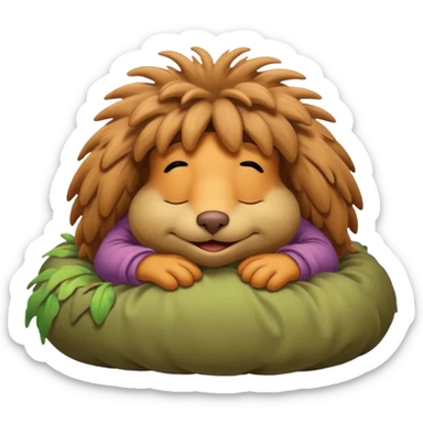 Sleeping fraggle sticker