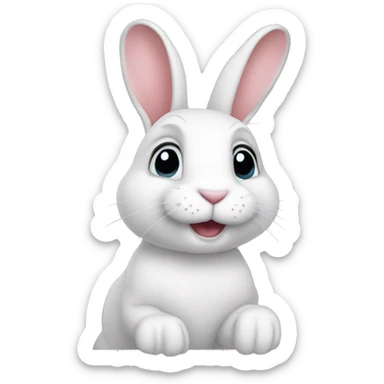 rabbit Rabbit MattFanatic rabbit sticker