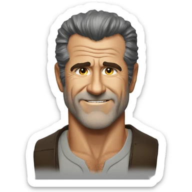 Mel gibson wishes you well sticker