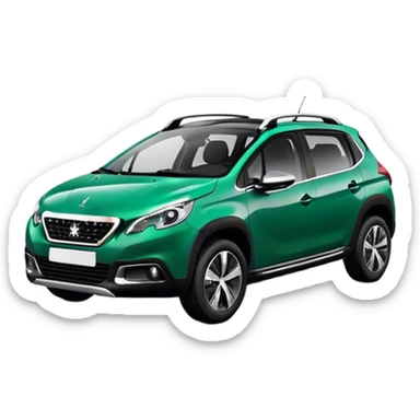 Peugeot 2008 couleur émeraude sticker