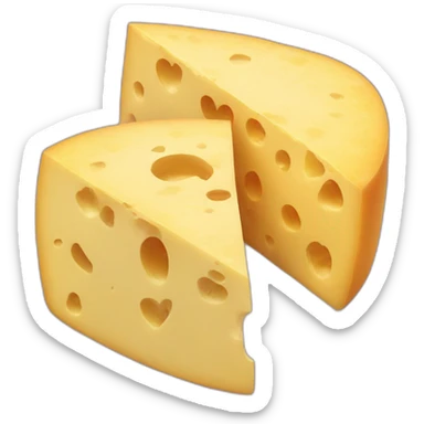 Cheese heart sticker