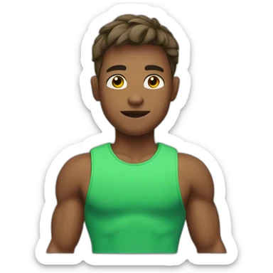Fitness boy sticker