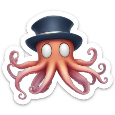 squid doing salute sticker