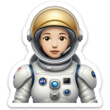 👨‍🚀 Cinematic Realistic Astronaut – A highly detailed depiction of an astronaut in a state-of-the-art space suit, floating weightlessly in the vast expanse of space. The reflective visor captures the distant Earth, while intricate suit details and soft lighting create an immersive sense of realism. sticker
