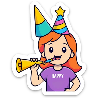 Birthday wishes banner for Dakota sticker