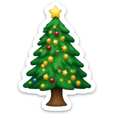 Christmas tree sticker