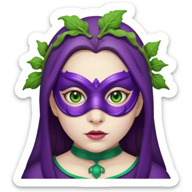 Eggplant girl Said carsed sticker