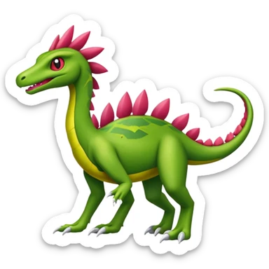 Sceptile-Salazzle-Pokémon-Fakémon-creature sticker