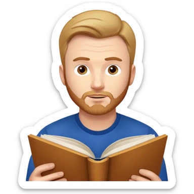 christ evan read book sticker