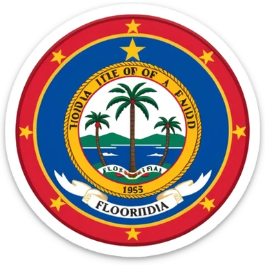 Florida flag sticker